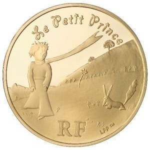Аверс монеты Франция, 20 евро, 2007, 60 лет Маленький принц /стоит/