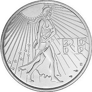 Аверс монеты Франция, 25 евро, 2009, Сеятель