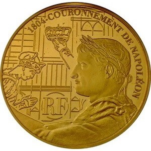 Аверс монеты Франция, 50 евро, 2004, 200 лет коронации Наполеона I