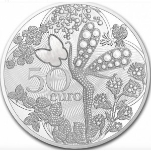 Реверс монеты Франция, 50 евро, 2016, Ювелирный Дом Van Cleef & Arpels