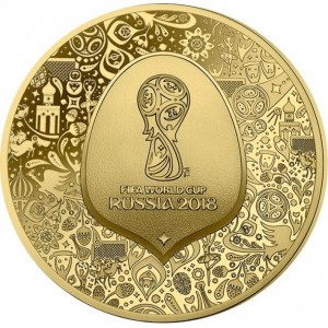 Реверс монеты Франция, 50 евро, 2018, Чемпионат мира по футболу 2018, Россия