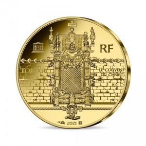 Реверс монеты Франция, 50 евро, 2021, ЮНЕСКО - Фернан Магеллан и Мануэлино