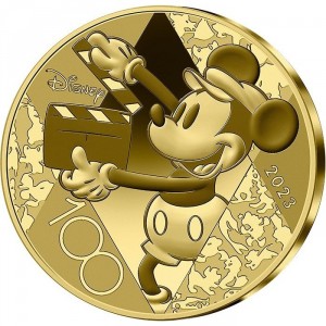 Реверс монеты Франция, 50 евро, 2023, Disney 100