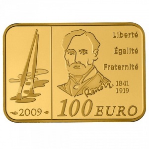 Реверс монеты Франция, 100 евро, 2009, Художники - Ренуар