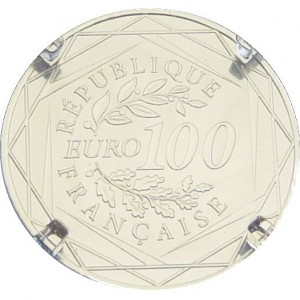 Аверс монеты Франция, 100 евро, 2015, Петух