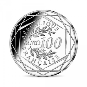 Аверс монеты Франция, 100 евро, 2021, 200 со дня смерти Наполеона Бонапарта
