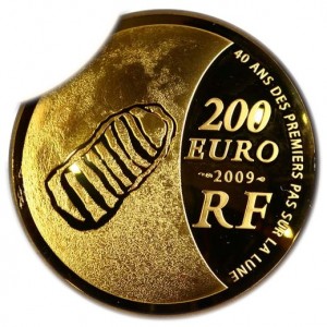 Аверс монеты Франция, 200 евро, 2009, Международный год астрономии