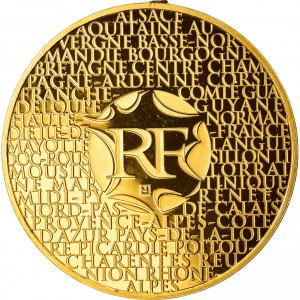 Аверс монеты Франция, 200 евро, 2012, Регионы Франции