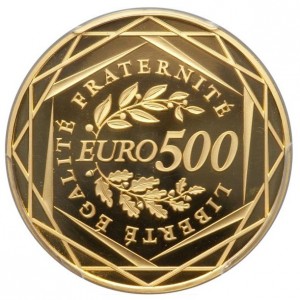 Реверс монеты Франция, 500 евро, 2010, Сеятель