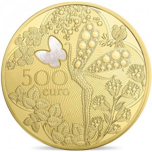 Реверс монеты Франция, 500 евро, 2016, Ювелирный Дом Van Cleef & Arpels