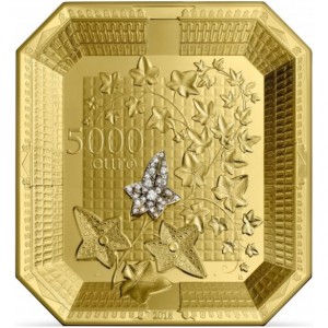 Реверс монеты Франция, 5000 евро, 2018, Ювелирная и часовая фабрика "Boucheron"