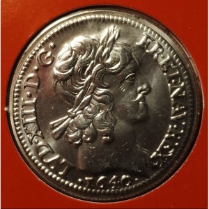 Реверс монеты Франция, 5 франков, 2000, 2000 лет монетам Франции - Луидор Людовика XIII