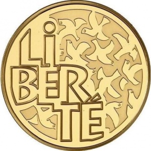 Реверс монеты Франция, 655.957 франков, 2001, LIBERTÉ
