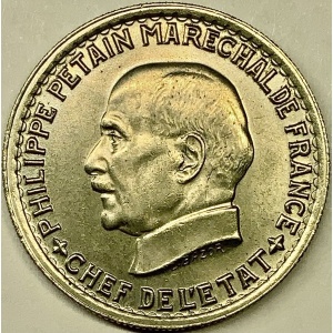 Аверс монеты Франция, 5 франков, 1941