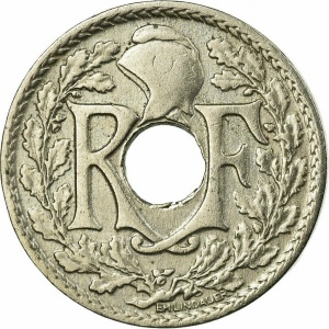 Аверс монеты Франция, 5 сантимов, 1917-1920