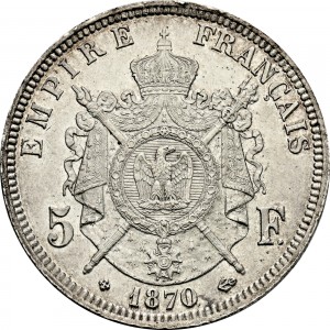 Реверс монеты Франция, 5 франков, 1861-1870
