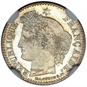 Аверс монеты Франция, 20 сантимов, 1849-1851