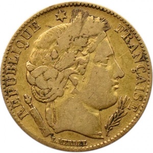 Аверс монеты Франция, 10 франков, 1850-1851