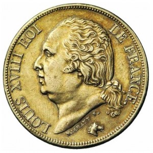 Аверс монеты Франция, 2 франка, 1816-1824