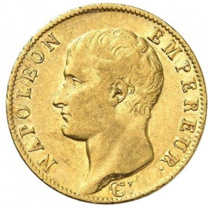 Аверс монеты Франция, 20 франков, 1804-1805