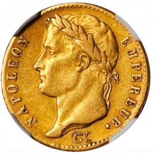 Аверс монеты Франция, 20 франков, 1815