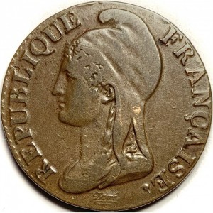 Аверс монеты Франция, 5 сантимов, 1795-1796
