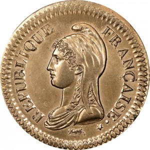 Аверс монеты Франция, 1 десим, 1795-1800