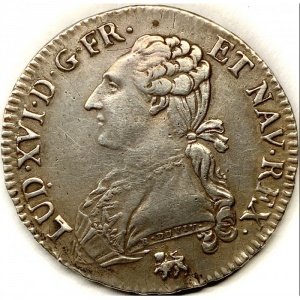 Аверс монеты Франция, ½ Экю, 1774-1792