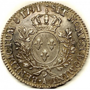 Реверс монеты Франция, ½ Экю, 1774-1792