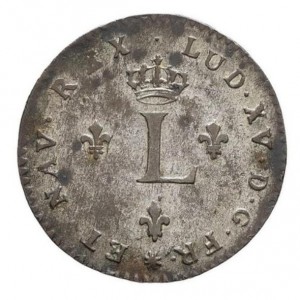 Аверс монеты Франция, 2 соля, 1738-1764