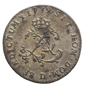 Реверс монеты Франция, 2 соля, 1738-1764
