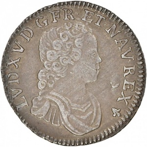 Аверс монеты Франция, 6 солей, 1716-1718