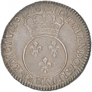 Реверс монеты Франция, 6 солей, 1716-1718