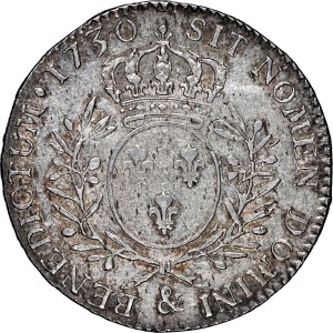 Реверс монеты Франция, ½ Экю, 1726-1741