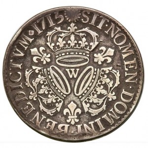 Реверс монеты Франция, 1 ЭКЮ, 1715
