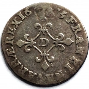 Реверс монеты Франция, 4 соля, 1674-1679