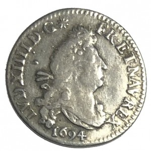 Аверс монеты Франция, 4 соля 2 денье, 1691-1700