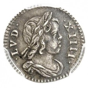 Аверс монеты Франция, 1/24 Экю, 1644