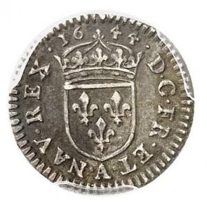 Реверс монеты Франция, 1/24 Экю, 1644