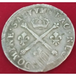 Реверс монеты Франция, ¼ Экю, 1707-1709