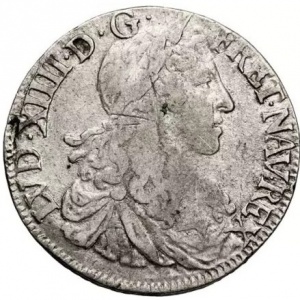 Аверс монеты Франция, ½ Экю, 1658-1673