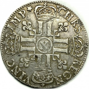 Реверс монеты Франция, ½ Экю, 1690-1693