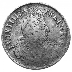 Аверс монеты Франция, ½ Экю, 1704-1709