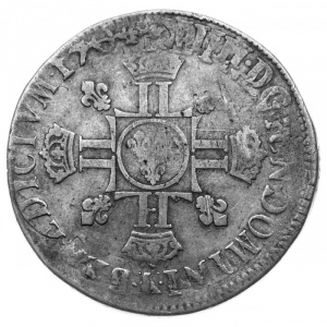 Реверс монеты Франция, ½ Экю, 1704-1709