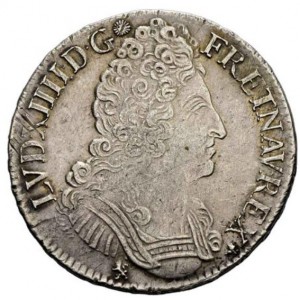 Аверс монеты Франция, ½ Экю, 1709-1715