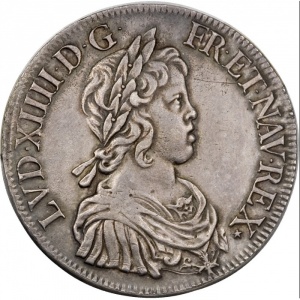 Аверс монеты Франция, 1 ЭКЮ, 1643-1645