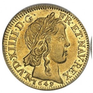Аверс монеты Франция, 1 дьёр, 1646-1659