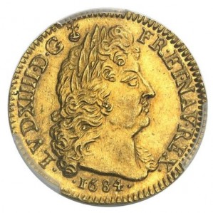 Аверс монеты Франция, 1 дьёр, 1683-1689