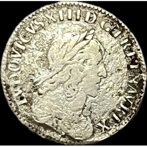 Аверс монеты Франция, 1/12 Экю, 1642-1643