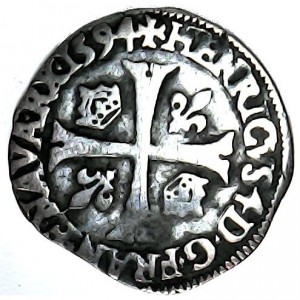 Аверс монеты Франция, 1 дузен, 1593-1601